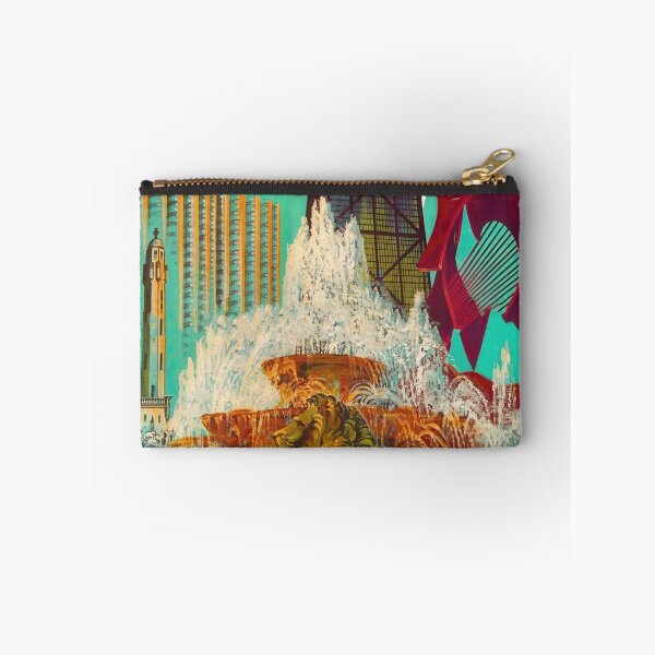 Item preview, chicago, fountain, cityscape, city, architecture, buckingham, buckingham fountain, buildings, america, downtown, illinois, business, fine, attractions, grant park designed and sold by artofuniverse.