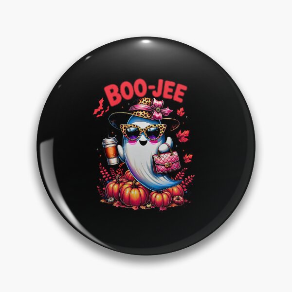 Item preview, Funny Boo JEE Ghost Leopard Print Spooky Vibes Halloween Women designed and sold by FerminVigo.