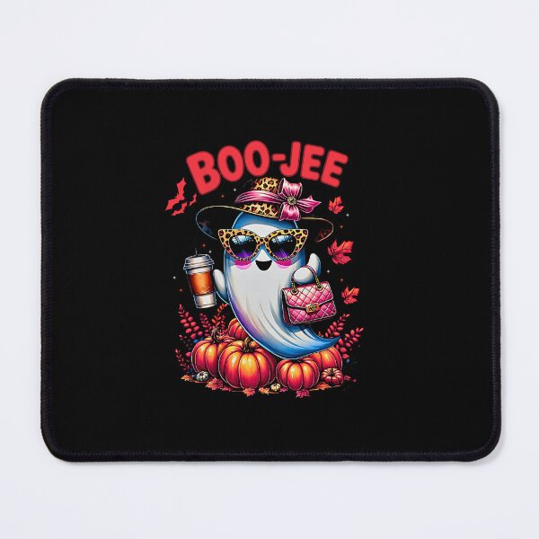 Item preview, Funny Boo JEE Ghost Leopard Print Spooky Vibes Halloween Women designed and sold by FerminVigo.