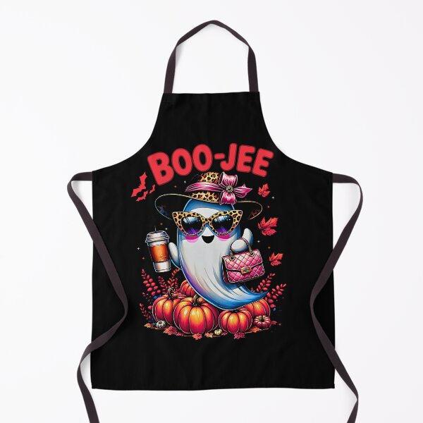 Item preview, Funny Boo JEE Ghost Leopard Print Spooky Vibes Halloween Women designed and sold by FerminVigo.