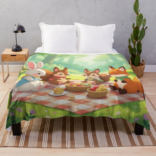 Item preview, Whimsical Forest Creature Picnic designed and sold by xArchGoDx.