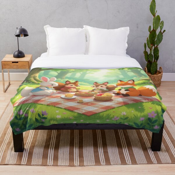 Item preview, Whimsical Forest Creature Picnic designed and sold by xArchGoDx.