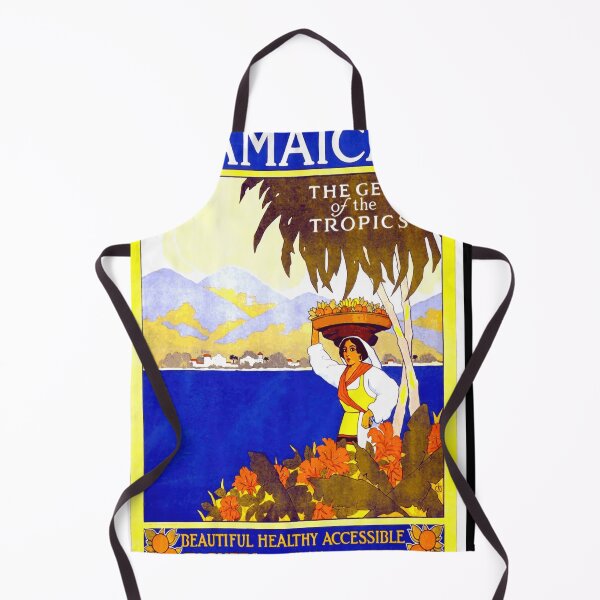 Item preview, Vintage Jamaica Travel Poster | Early 20th Century Art Deco | Tropical & Exotic Caribbean Decor | Bold Colors Cultural Charm designed and sold by artofuniverse.