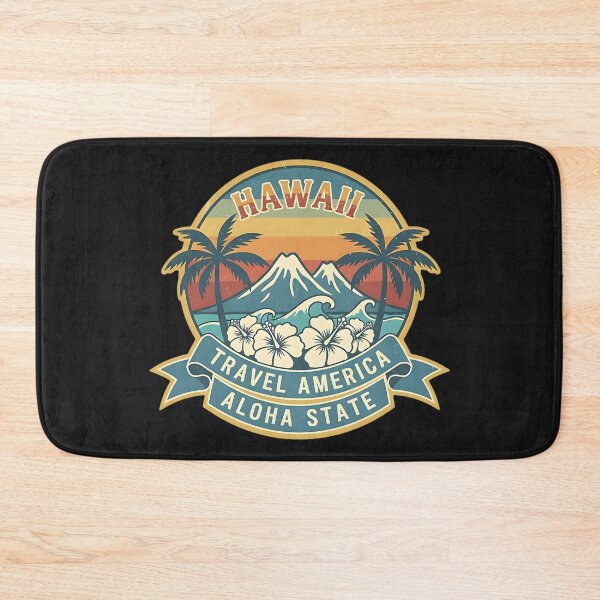 Item preview, Hawaii – Aloha State Sunset Travel Emblem designed and sold by PostersMode.