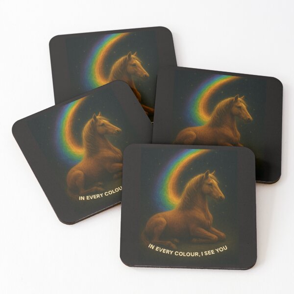 Item preview, “Rainbow Steed – In Every Colour, I See You (Horse)” designed and sold by GeoWild Designs.