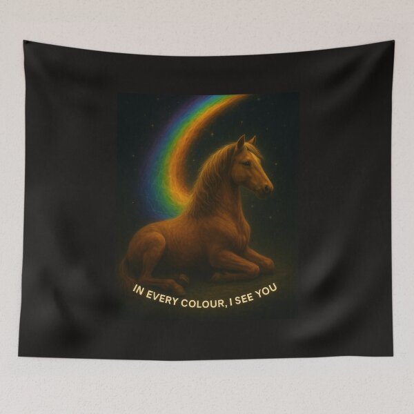 Item preview, “Rainbow Steed – In Every Colour, I See You (Horse)” designed and sold by GeoWild Designs.