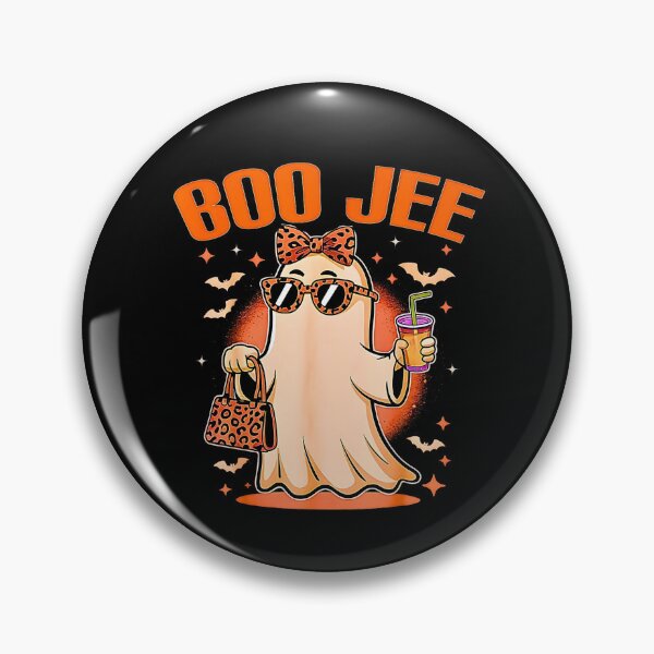 Item preview, Funny Boo JEE Ghost Leopard Print Spooky Vibes Halloween Women  designed and sold by FerminVigo.