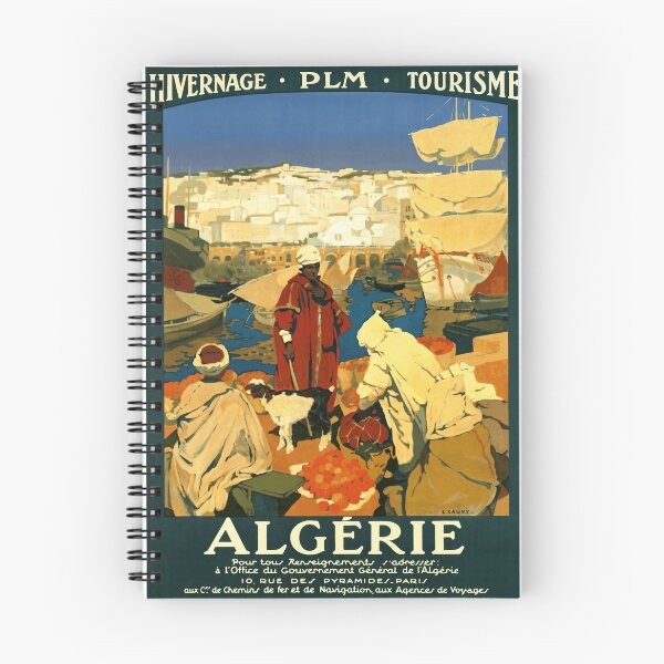 Item preview, Vintage Algeria Travel Poster | Art Deco Style | Early 20th Century | Vibrant Colors & Exotic Port Scene | PLM Railway designed and sold by artofuniverse.