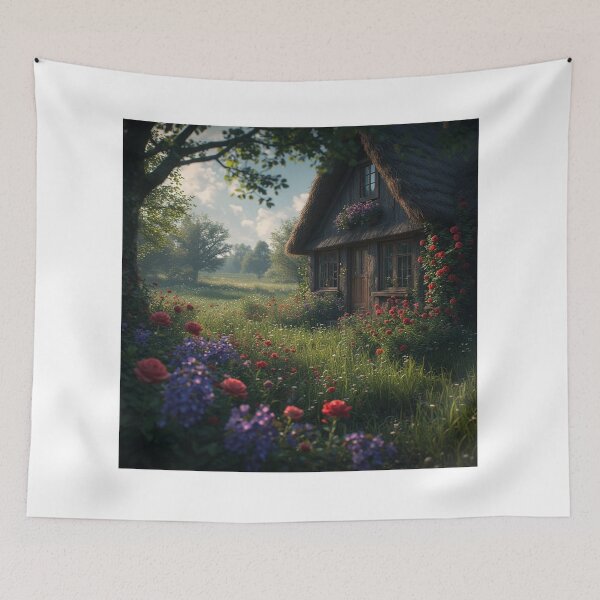 Item preview, Roseglen Cottage – Summer Bloom Sanctuary” designed and sold by NaomiRut.