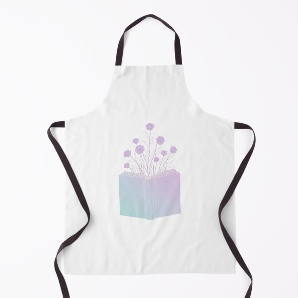 Item preview, Open book with blooming purple flowers on a pastel background creating a whimsical atmosphere designed and sold by SpaceartLilu.