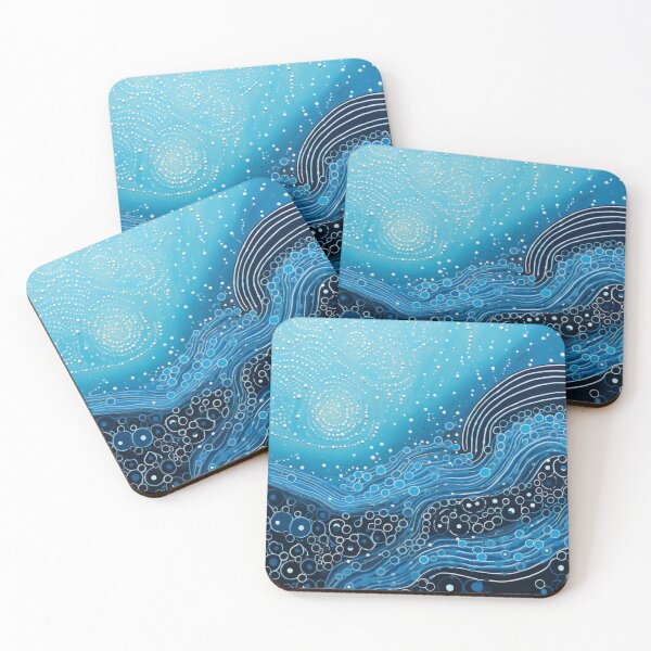 Item preview, Aboriginal Inspired Dot Art - Serenity Of Waves designed and sold by GrinGalore.