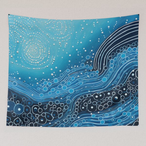 Item preview, Aboriginal Inspired Dot Art - Serenity Of Waves designed and sold by GrinGalore.
