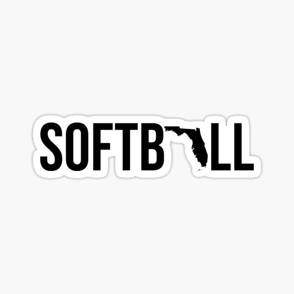 "Florida Softball" Sticker by rustyskate Redbubble