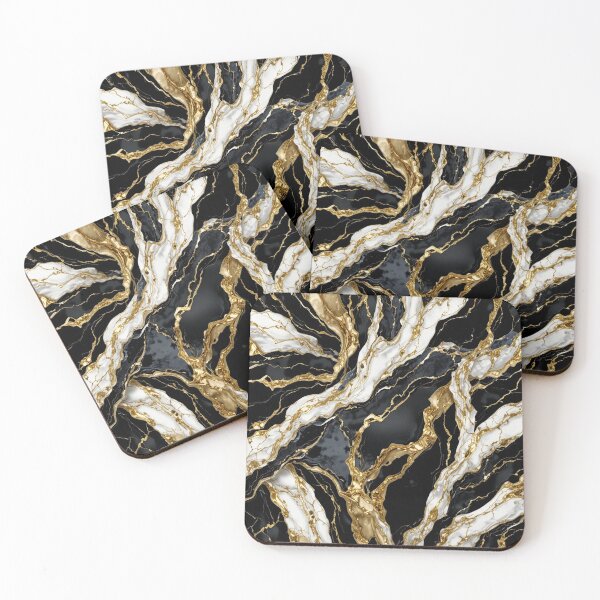 Item preview, Luxury Abstract Pop Art Pattern – Gold & Marble Elegance designed and sold by SaicoGN.