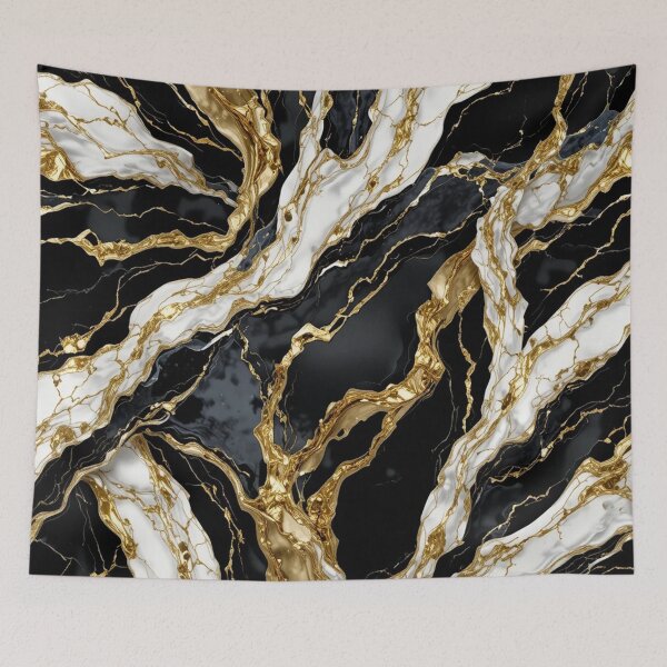 Item preview, Luxury Abstract Pop Art Pattern – Gold & Marble Elegance designed and sold by SaicoGN.