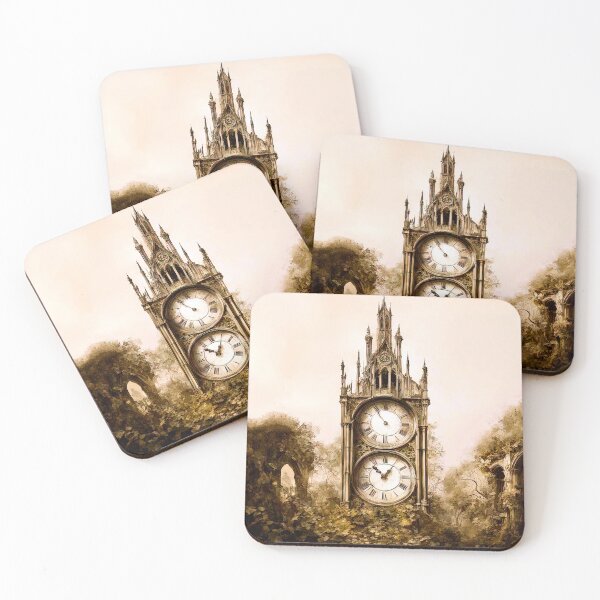 Item preview, Whispers of Time: Overgrown Clock Tower designed and sold by LanaGustavsson.