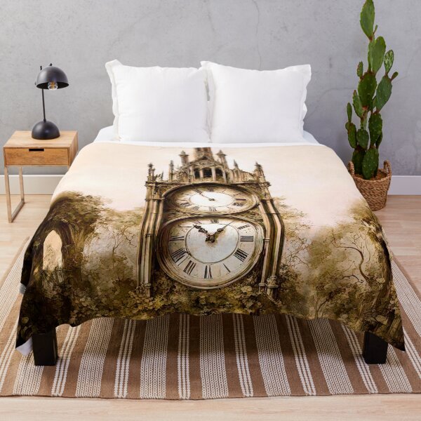 Item preview, Whispers of Time: Overgrown Clock Tower designed and sold by LanaGustavsson.