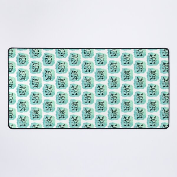 Item preview, Speak Softly to Your Soul – Gentle Self-Care & Mindfulness Quote Design designed and sold by VibranPalette.