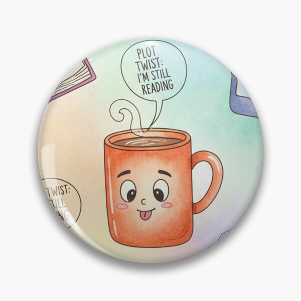 Item preview, Cute Watercolor Funny Everyday Objects Pattern – Mugs, Books & Phones with Faces designed and sold by skysshobu.