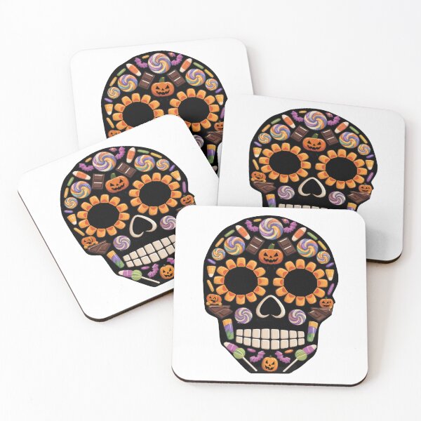 Item preview, Halloween Candy made Sugar skulls 10 Día de los Muertos designed and sold by matteflor.