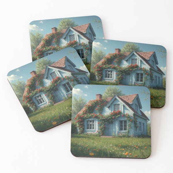 Item preview, Rosethorn Cottage – A Blooming Blue Retreat designed and sold by NaomiRut.