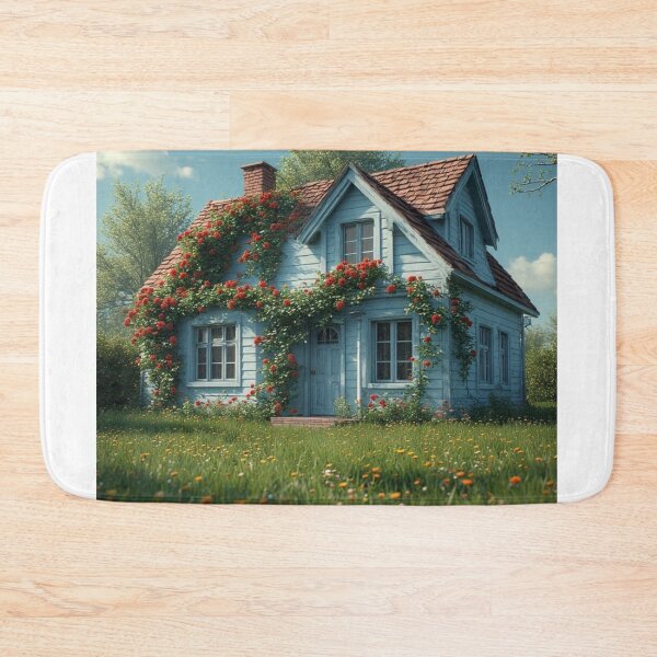 Item preview, Rosethorn Cottage – A Blooming Blue Retreat designed and sold by NaomiRut.