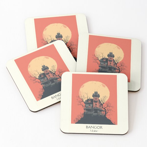 Item preview, Bangor Maine Vintage Travel Art | American Horror Inspired Spooky Lighthouse designed and sold by TuncGK.