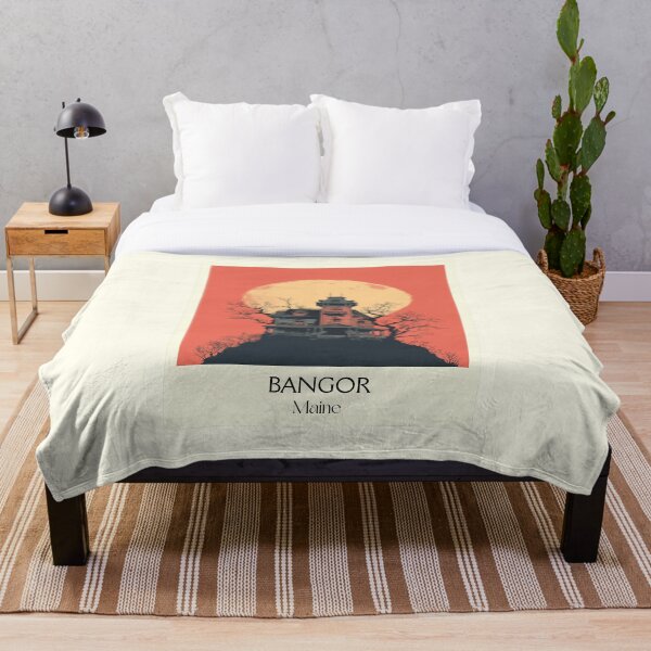 Artikelvorschau, Bangor Maine Vintage Reisekunst | Amerikanischer Horror inspirierter gruseliger Leuchtturm entworfen und verkauft von TuncGK.