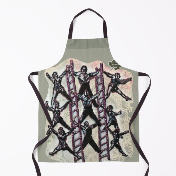 Item preview, Portrait of circus artists on two ladders designed and sold by marysfarbklecks.