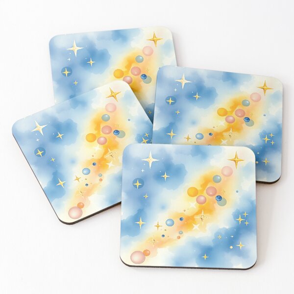 Item preview, Galaxy Watercolor with Metallic Stars designed and sold by sharon1210.