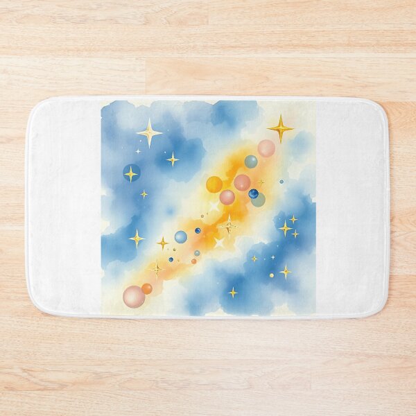 Item preview, Galaxy Watercolor with Metallic Stars designed and sold by sharon1210.