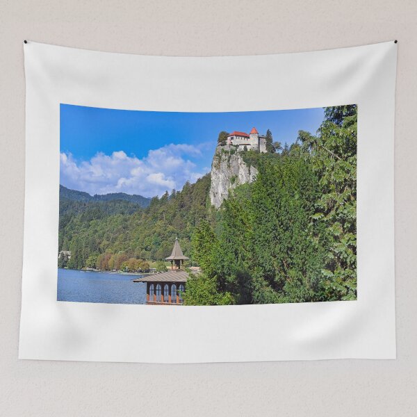 Item preview, View of Lake Bled with Bled Castle,landscape, Slovenia designed and sold by goceris.
