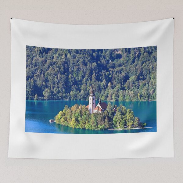 Item preview, Pilgrimage Church of the Assumption of Maria.Lake Bled,landscape, Slovenia designed and sold by goceris.