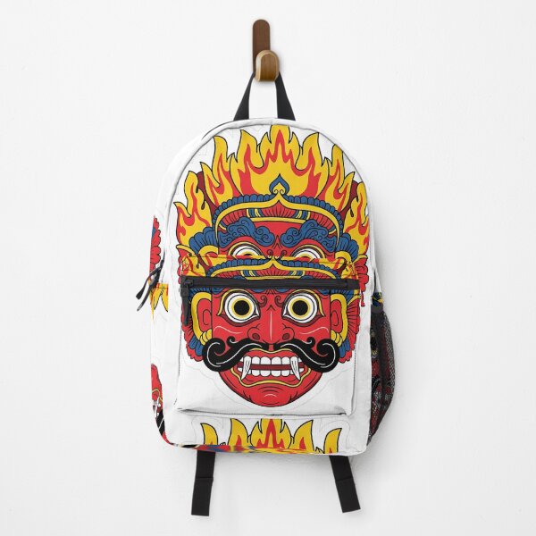 Item preview, Gini Jala Sanniya High Fever Mask Sticker - Flaming Demon designed and sold by bloomling.