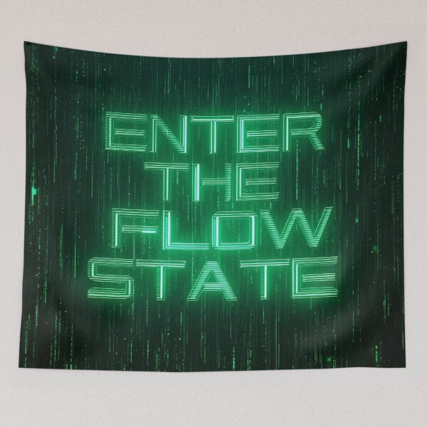 Item preview, Enter The Flow State designed and sold by MentalDripCave.