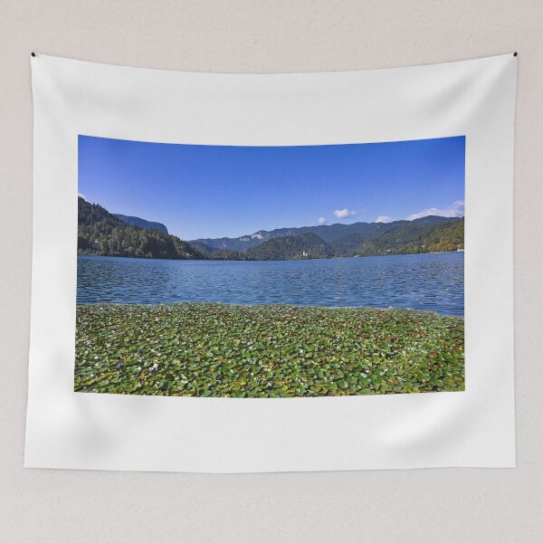 Item preview, Lake Bled and Pilgrimage Church of the Assumption of Maria landscape, Slovenia designed and sold by goceris.