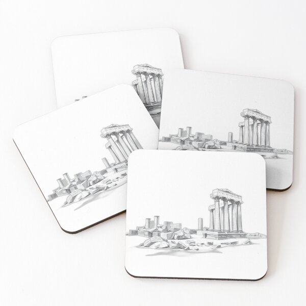 Item preview, Charcoal Sketch of Ancient Ruins designed and sold by sharon1210.
