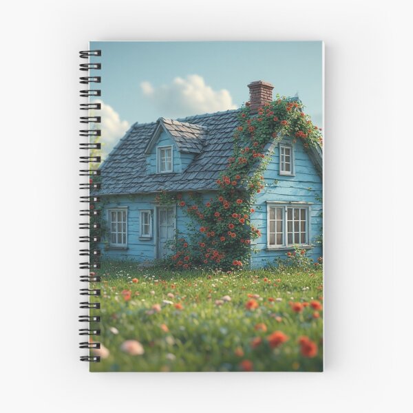 Item preview, “Blossomshade Cottage – A Rustic Blue Hideaway designed and sold by NaomiRut.