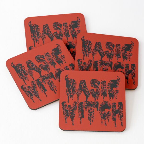 Item preview, Red and Black Basic Witch Art | Goth Grunge Scary Halloween Dripping Slogan designed and sold by velvetearth.