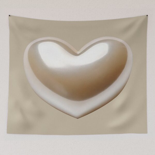 Item preview, June Birthstone - Pearl Heart Poster designed and sold by fatchairprint.