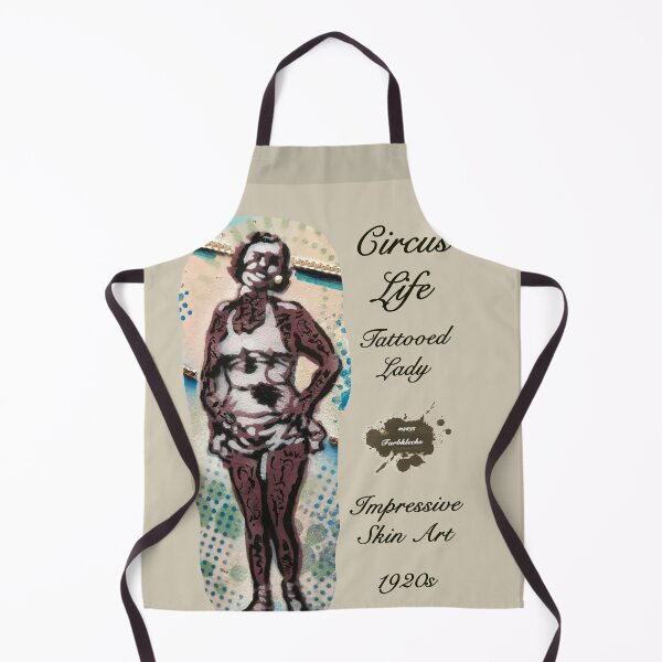 Item preview, Portrait of a tattooed circus woman designed and sold by marysfarbklecks.