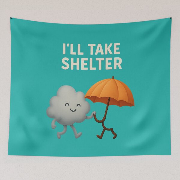 Item preview, Dancing Cloud and Umbrella designed and sold by DesignShopAD.