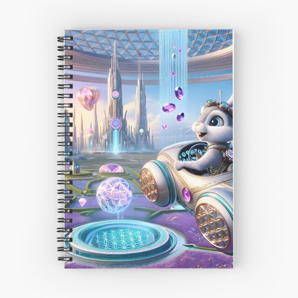 Item preview, A Cyborg Rabbit driving a futuristic flying car 001L3P120TH4KE9 designed and sold by OsirizyahDesign.