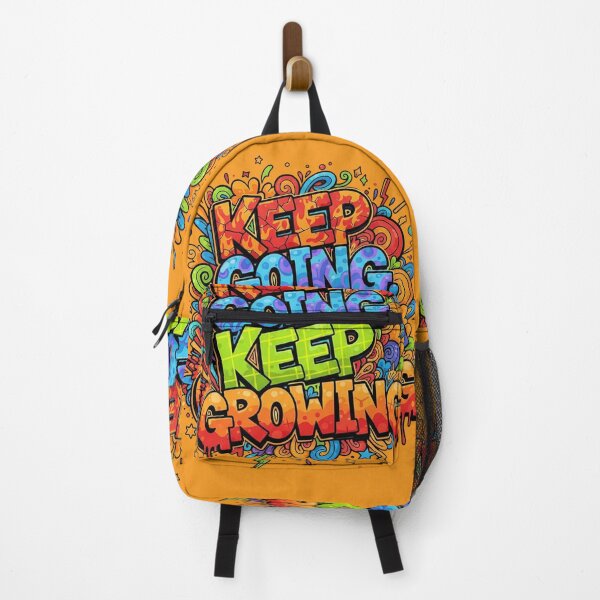 Item preview, Keep Going. Keep Growing. – Colorful Motivational Graffiti Typography designed and sold by SaicoGN.
