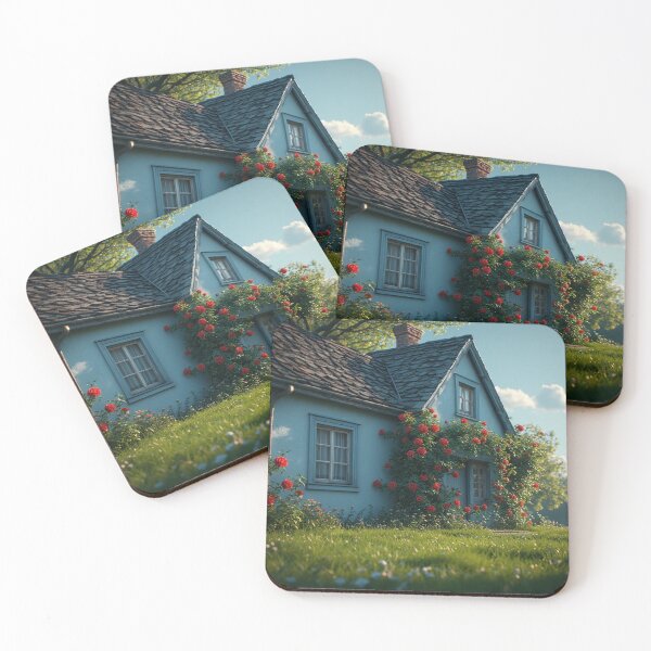 Item preview, Roselight Cottage – A Blooming Blue Escape designed and sold by NaomiRut.