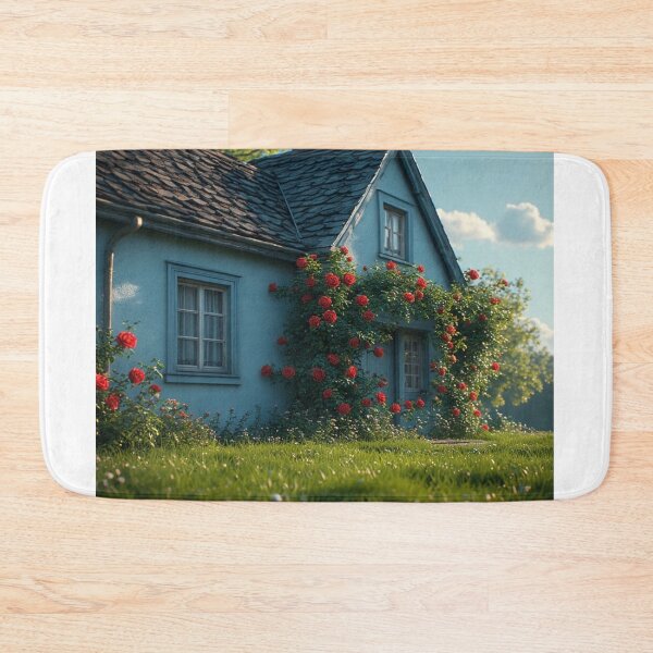 Item preview, Roselight Cottage – A Blooming Blue Escape designed and sold by NaomiRut.