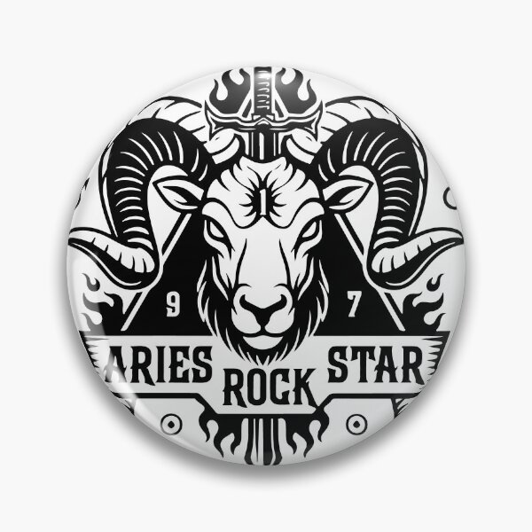 Artikelvorschau, Vom Sternzeichen Widder inspirierte Merchandise-Artikel zum Thema Glück: Zahlen, Symbole und Astralführer entworfen und verkauft von Zakz.