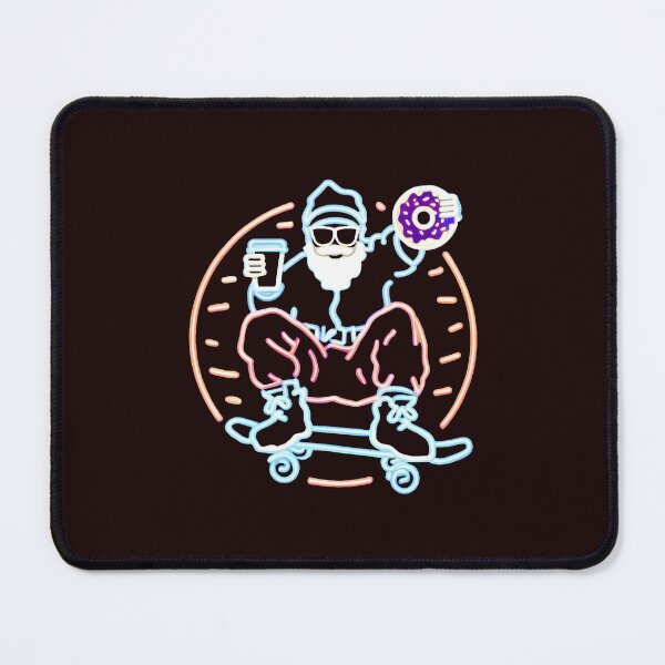 Item preview, Neon Santa Claus for Christmas Donuts designed and sold by Vashy56.