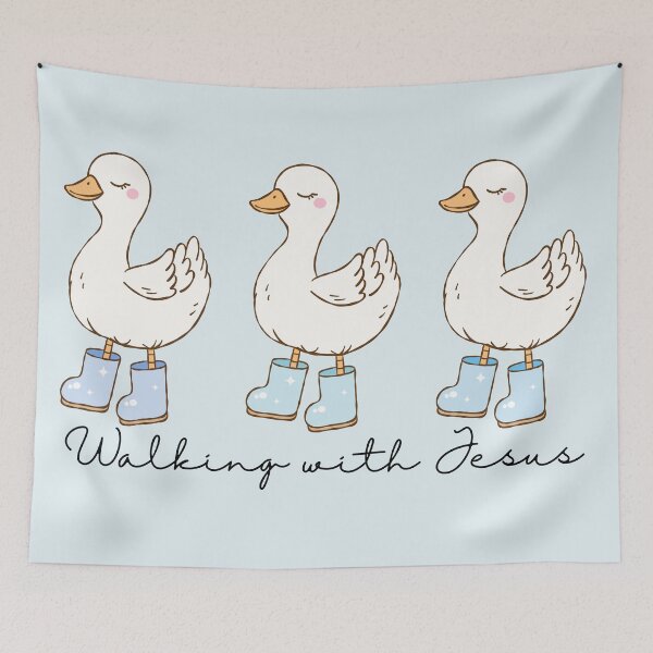 Item preview, Boy Goose Walking with Jesus designed and sold by Forevermore.