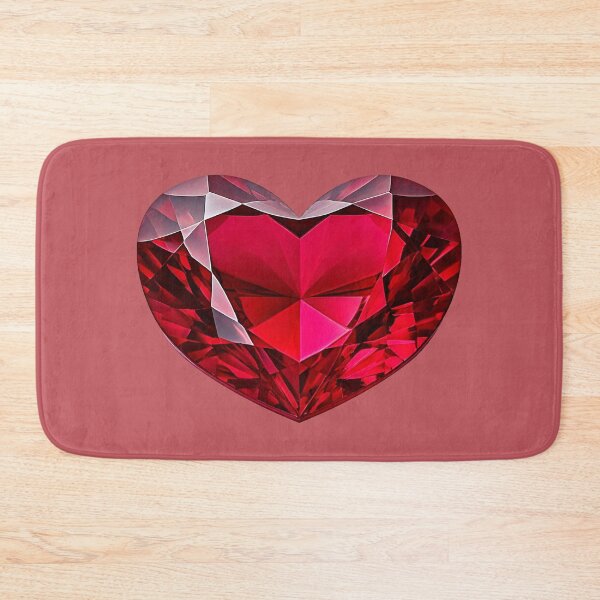 Item preview, July Birthstone - Ruby Heart Poster designed and sold by fatchairprint.